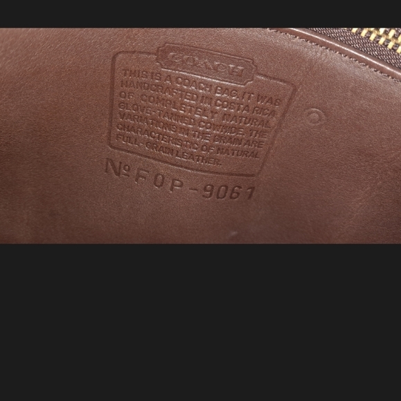 Coach Rambler Brown Leather Shoulder Handbag 9061 - Picture 8 of 8